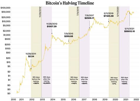 bitcoin prices around halving